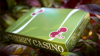 Cherry Casino (Sahara Green) Playing Cards by Pure Imagination Projects
