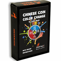 Chinese Coin Color Change (Gimmicks and Online Instructions) by Joker Magic - Trick