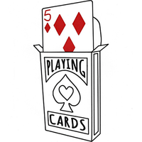 Cardiographic Lite RED CARD 5 of Diamonds Refill by Martin Lewis - Trick