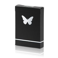 Limited Edition Butterfly Playing Cards (Black and Silver) by Ondrej Psenicka