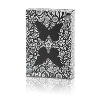 Limited Edition Butterfly Playing Cards (Black and Silver) by Ondrej Psenicka