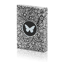 Limited Edition Butterfly Playing Cards (Black and White) by Ondrej Psenicka