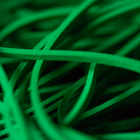 Joe Rindfleisch's SIZE 16 Rainbow Rubber Bands (Marcus Eddie - Green Pack  ) by Joe Rindfleisch - Trick