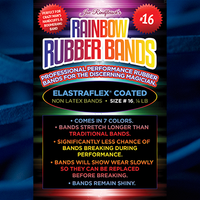 Joe Rindfleisch's SIZE 16 Rainbow Rubber Bands (Hanson Chien - Blue Pack) by Joe Rindfleisch - Trick