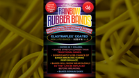 Joe Rindfleisch's SIZE 16 Rainbow Rubber Bands (Russell Leeds -Yellow ) by Joe Rindfleisch - Trick
