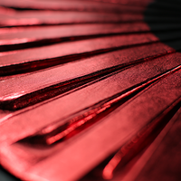 Appearing SnowStorming Fan V2 (Liquid Red) by Victor Voitko (Gimmick and Online Instructions) - Trick