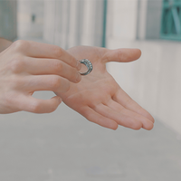 CYCLIC RING (Black Gimmick and Online Instructions) by Rodrigo Romano - Trick