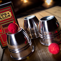 CUPS and BALLS Aluminum (Gimmicks and Online Instructions) by Murphy's Magic  - Trick