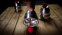 CUPS and BALLS Aluminum (Gimmicks and Online Instructions) by Murphy's Magic  - Trick
