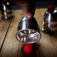 CUPS and BALLS Aluminum (Gimmicks and Online Instructions) by Murphy's Magic  - Trick