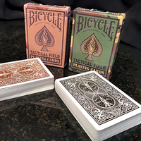 Bicycle Tactical Field Green Camo/Brown Camo (6 Decks) by US Playing Card Co