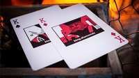 Sinis (Raspberry and Black) Playing Cards by Marc Ventosa
