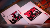 Sinis (Raspberry and Black) Playing Cards by Marc Ventosa

