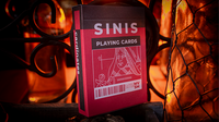 Sinis (Raspberry and Black) Playing Cards by Marc Ventosa
