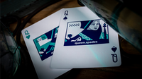 Sinis (Turquoise) Playing Cards by Marc Ventosa
