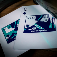 Sinis (Turquoise) Playing Cards by Marc Ventosa