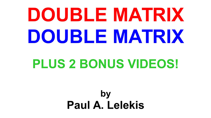 DOUBLE MATRIX by Paul A. Lelekis Mixed Media DOWNLOAD