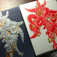 Sumi Kitsune Myth Maker (Blue Craft Letterpressed Tuck) Playing Cards by Card Experiment