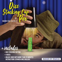 Dice Stacking Cup Pro (Gimmicks and Online Instructions) by Bazar de Magia - Trick