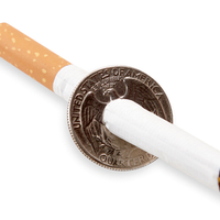 Cigarette Thru Quarter (One Sided) by Eagle Coins - Trick