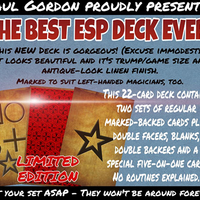 Antique-Effect ESP Deck by Paul Gordon