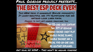 Antique-Effect ESP Deck by Paul Gordon