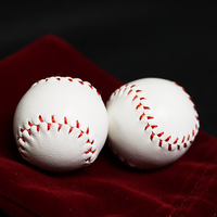 Strong Chop Cup Balls White Leather (Set of 2) by Leo Smetsers - Trick