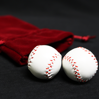 Strong Chop Cup Balls White Leather (Set of 2) by Leo Smetsers - Trick