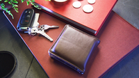 Easy Money Brown Wallet (Gimmick and Online Instructions) by Spencer Kennard - Trick
