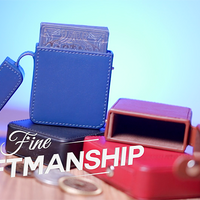 MAZE Leather Card Case (Blue) by Bond Lee - Trick