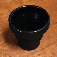 Harmonica Chop Cup Black 2 (Silicon) by Leo Smetsers - Trick