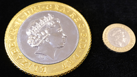 JUMBO £2 (pound sterling) coin - Trick
