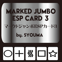 Marked Jumbo ESP Cards (Black) by Tejinaya Magic - Trick