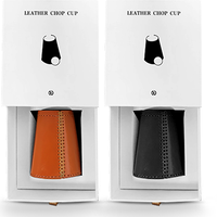 Leather Chop Cup with Balls (Brown) by TCC