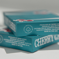 Cherry Casino (Tropicana Teal) Playing Cards by Pure Imagination Projects