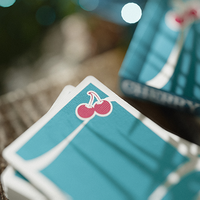 Cherry Casino (Tropicana Teal) Playing Cards by Pure Imagination Projects