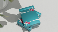Cherry Casino (Tropicana Teal) Playing Cards by Pure Imagination Projects
