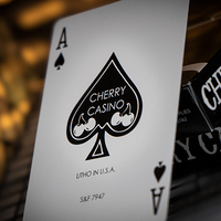 Limited Edition Cherry Casino (Monte Carlo Black and Gold) Numbered Seals Playing Cards by Pure Imagination Projects