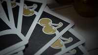 Limited Edition Cherry Casino (Monte Carlo Black and Gold) Numbered Seals Playing Cards by Pure Imagination Projects
