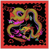 Rice Picture Silk 36" (Imperial Dragon) by Silk King Studios - Trick