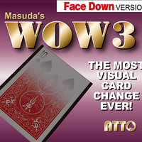 WOW 3 Face-DOWN (Gimmick and Online Instructions) by Katsuya Masuda - Trick