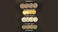 Symphony Coins (US Quarter) Gimmicks and Online Instructions by RPR Magic Innovations - Trick
