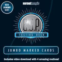 E.S.P. Jumbo Testing Cards (Gimmicks and Online Instructions) by Vernet Magic - Trick
