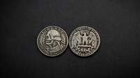 WASHINGTON SKULL HEAD COIN by Men Zi  Magic
