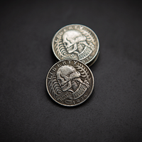 WASHINGTON SKULL HEAD COIN by Men Zi  Magic
