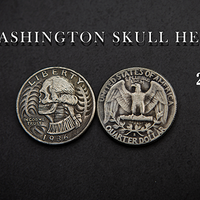 WASHINGTON SKULL HEAD COIN by Men Zi  Magic