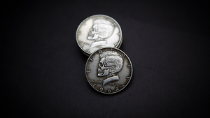 KENNEDY SKULL HEAD COIN by Men Zi  Magic