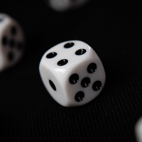 NON GIMMICKED DICE 6 PACK/WHITE by Tony Anverdi - Trick