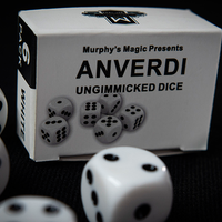 NON GIMMICKED DICE 6 PACK/WHITE by Tony Anverdi - Trick