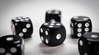 NON GIMMICKED DICE 6 PACK/BLACK by Tony Anverdi - Trick

